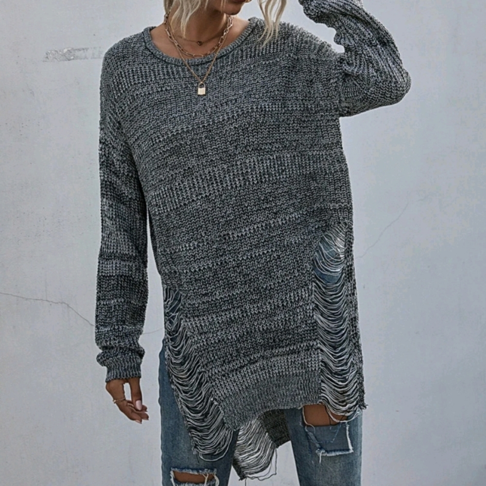 Ripped sweater